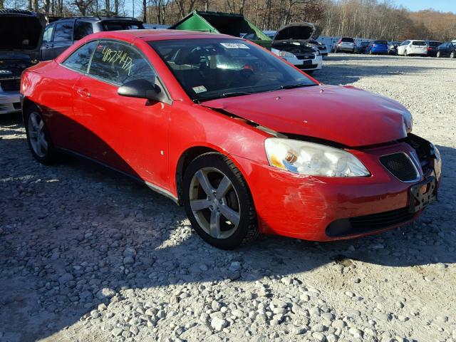 1G2ZH361X74156653 - 2007 PONTIAC G6 GT RED photo 1