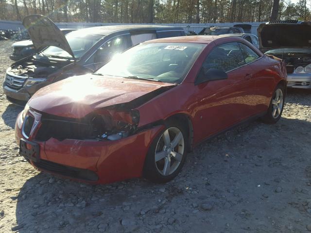 1G2ZH361X74156653 - 2007 PONTIAC G6 GT RED photo 2