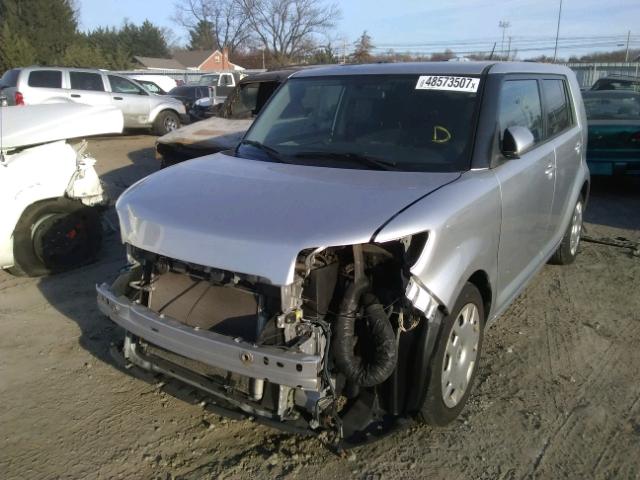 JTLKE50E381027626 - 2008 TOYOTA SCION XB SILVER photo 2