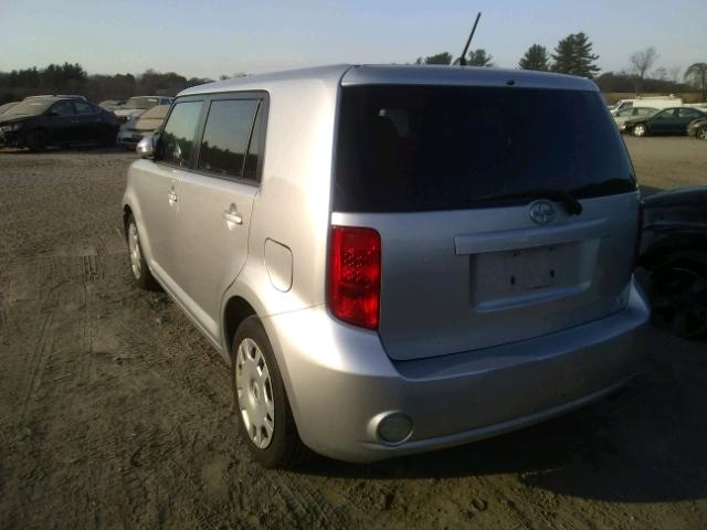 JTLKE50E381027626 - 2008 TOYOTA SCION XB SILVER photo 3