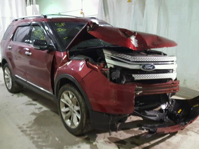 1FM5K8D82EGB40043 - 2014 FORD EXPLORER X RED photo 1