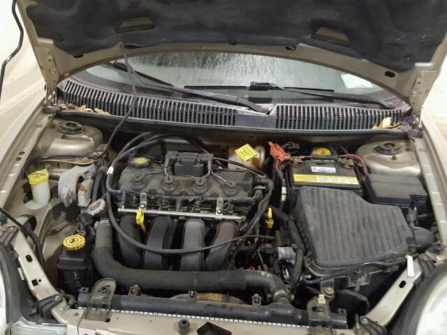 1B3ES26C12D613514 - 2002 DODGE NEON TAN photo 7