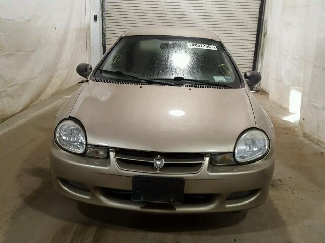 1B3ES26C12D613514 - 2002 DODGE NEON TAN photo 9