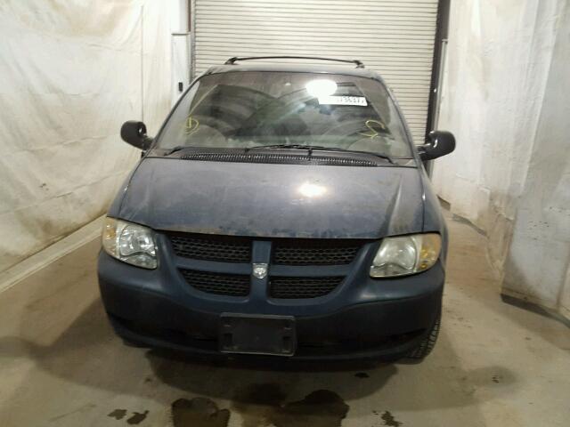 1B4GP25302B661251 - 2002 DODGE CARAVAN SE BLUE photo 9