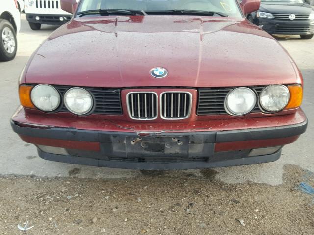WBAHD6317NBJ83033 - 1992 BMW 525 I AUTO RED photo 9