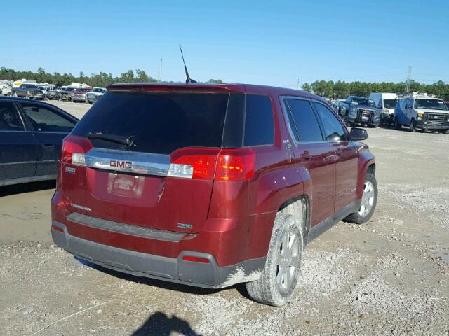 2GKALMEK6C6260044 - 2012 GMC TERRAIN SL RED photo 4