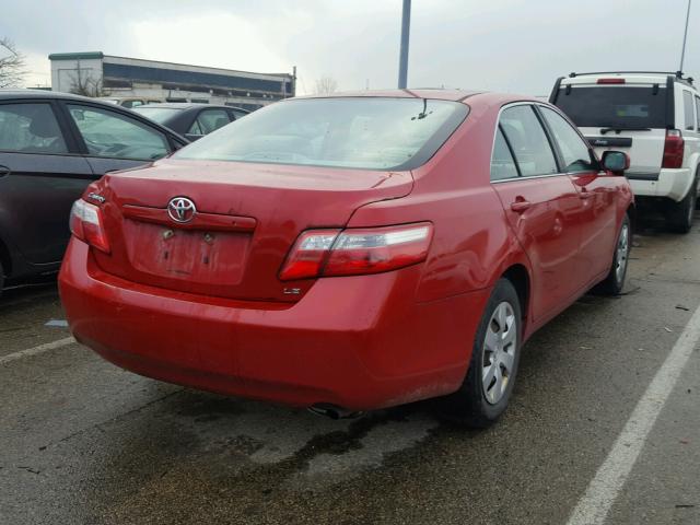 4T1BE46K77U126445 - 2007 TOYOTA CAMRY NEW RED photo 4