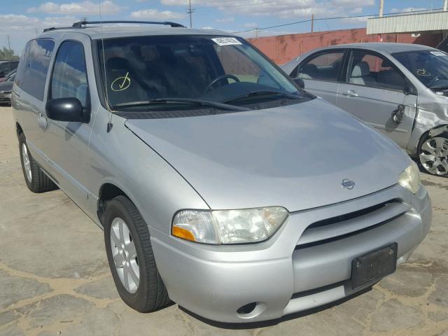 4N2ZN15T62D815376 - 2002 NISSAN QUEST GXE SILVER photo 1