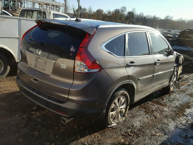 2HKRM3H72EH515915 - 2014 HONDA CR-V EXL GRAY photo 4