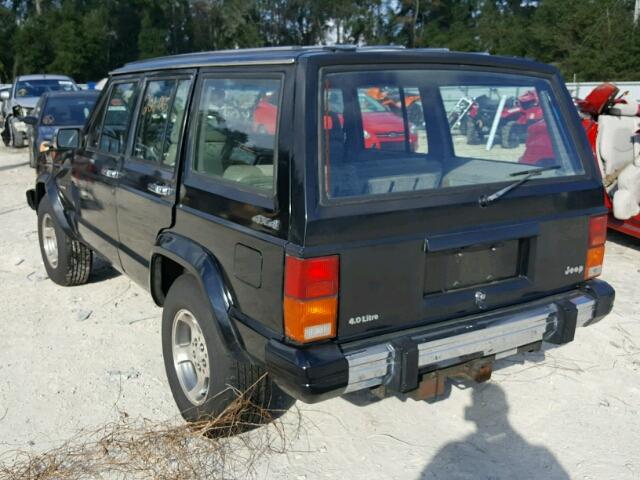 1J4FJ58L1KL500196 - 1989 JEEP CHEROKEE L BLACK photo 3