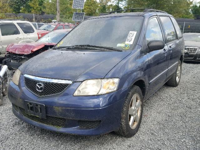 JM3LW28JX30335847 - 2003 MAZDA MPV WAGON BLUE photo 2