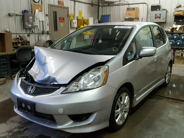 JHMGE8G54BC007789 - 2011 HONDA FIT SPORT SILVER photo 2