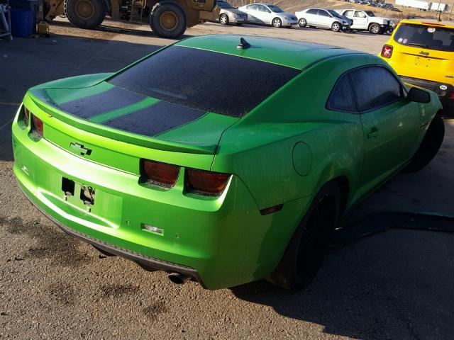 2G1FB1EV8A9195117 - 2010 CHEVROLET CAMARO LT GREEN photo 4