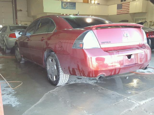 2G1WD58C479219076 - 2007 CHEVROLET IMPALA SUP RED photo 3