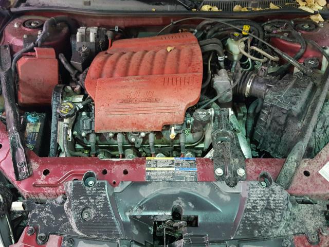 2G1WD58C479219076 - 2007 CHEVROLET IMPALA SUP RED photo 7