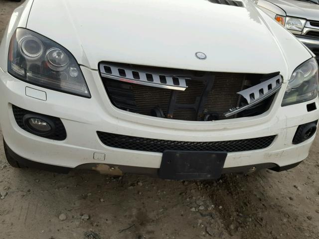 4JGBB86E98A337739 - 2008 MERCEDES-BENZ ML 350 WHITE photo 9