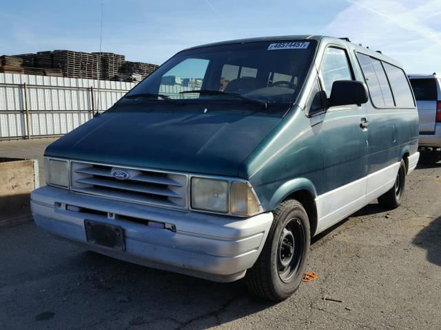 1FMDA31U0SZA09843 - 1995 FORD AEROSTAR GREEN photo 2