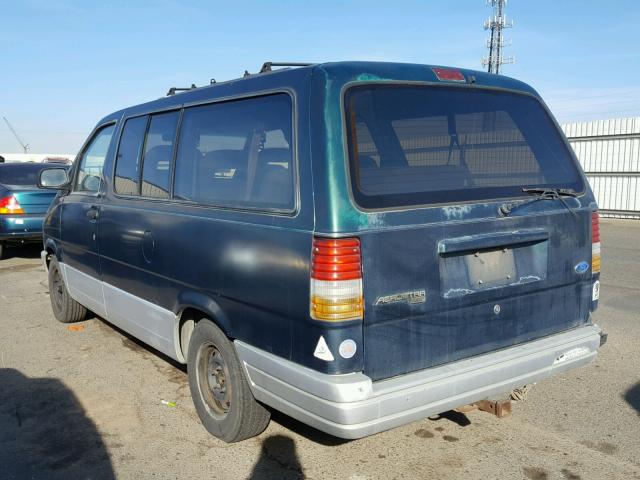 1FMDA31U0SZA09843 - 1995 FORD AEROSTAR GREEN photo 3