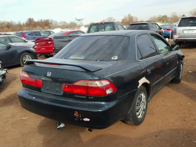 1HGCG5648WA002485 - 1998 HONDA ACCORD LX GREEN photo 4