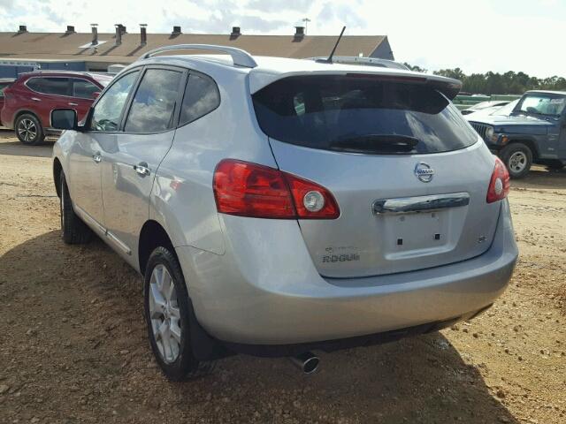 JN8AS5MT4DW009419 - 2013 NISSAN ROGUE S SILVER photo 3