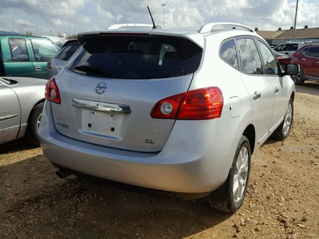 JN8AS5MT4DW009419 - 2013 NISSAN ROGUE S SILVER photo 4