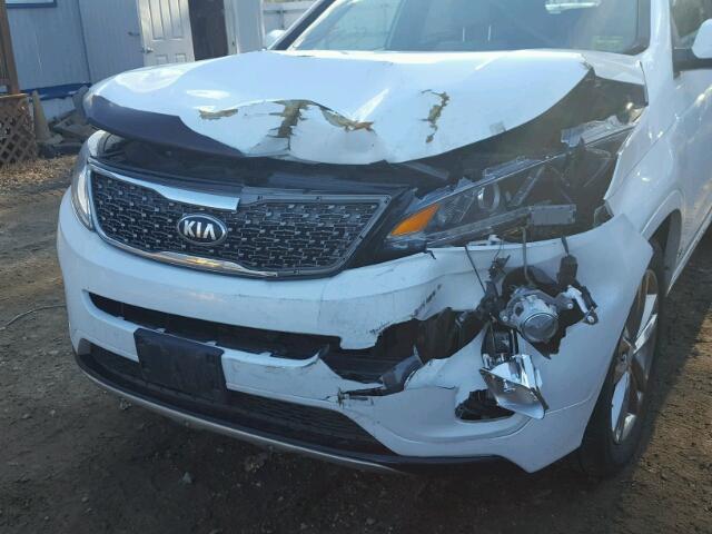 5XYKWDA78EG510155 - 2014 KIA SORENTO SX WHITE photo 9