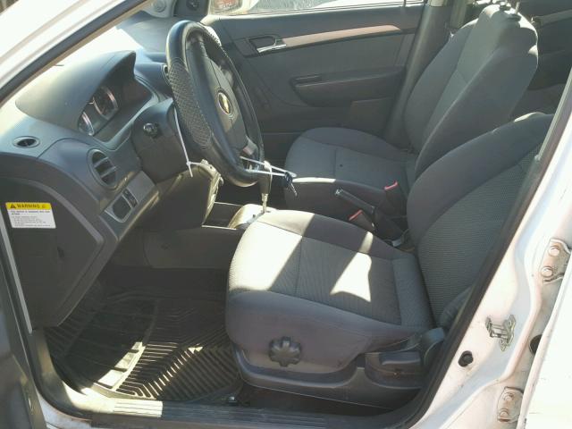 KL1TD56627B171798 - 2007 CHEVROLET AVEO BASE 白色 照片 5