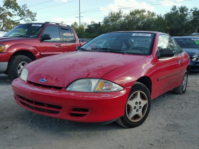 1G1JC1247Y7325774 - 2000 CHEVROLET CAVALIER RED photo 2