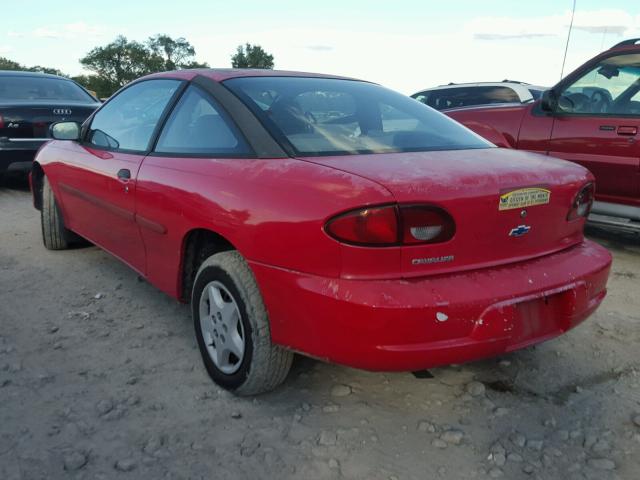 1G1JC1247Y7325774 - 2000 CHEVROLET CAVALIER RED photo 3