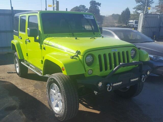 1C4BJWDG4DL574508 - 2013 JEEP WRANGLER U GREEN photo 1