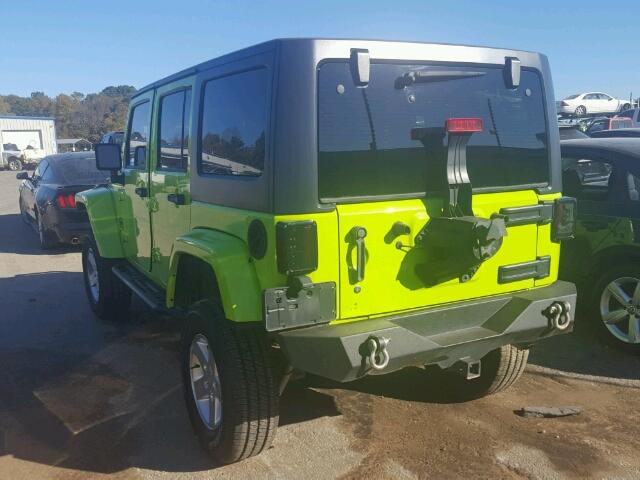 1C4BJWDG4DL574508 - 2013 JEEP WRANGLER U GREEN photo 3