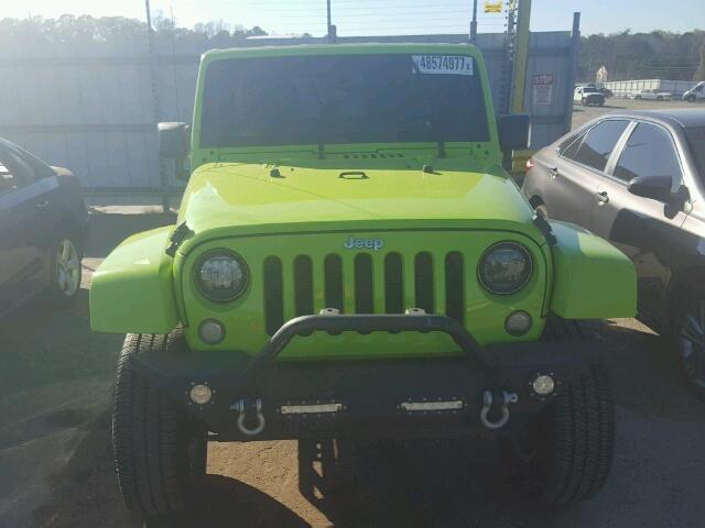 1C4BJWDG4DL574508 - 2013 JEEP WRANGLER U GREEN photo 9