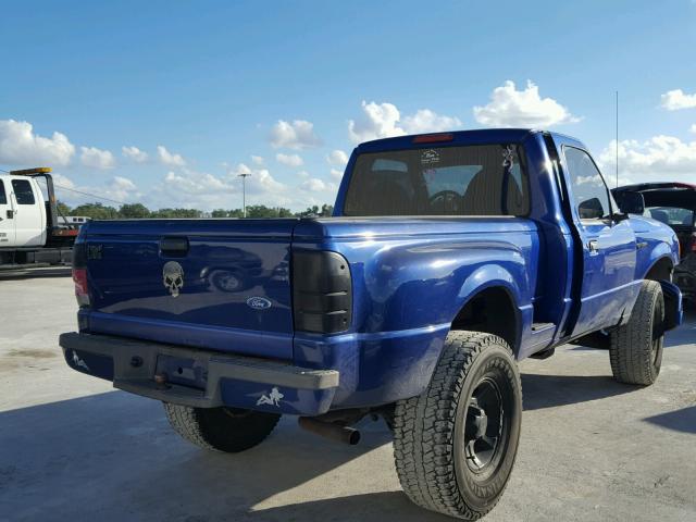 1FTYR10U93PB62884 - 2003 FORD RANGER BLUE photo 4