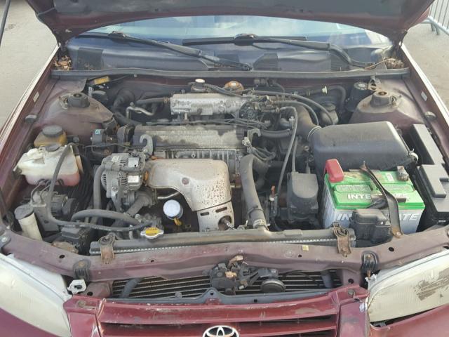 4T1BG22K8XU532304 - 1999 TOYOTA CAMRY CE MAROON photo 7