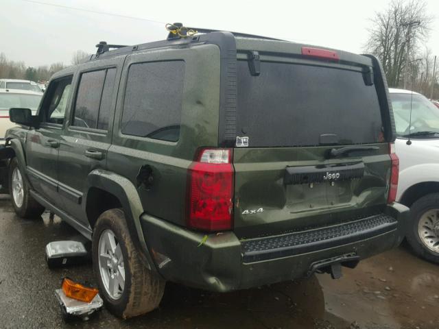 1J8HG48N97C550515 - 2007 JEEP COMMANDER GREEN photo 3