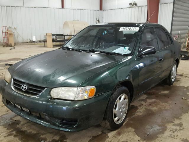 1NXBR12E52Z575165 - 2002 TOYOTA COROLLA CE GREEN photo 2