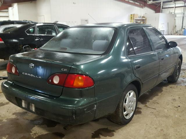 1NXBR12E52Z575165 - 2002 TOYOTA COROLLA CE GREEN photo 4