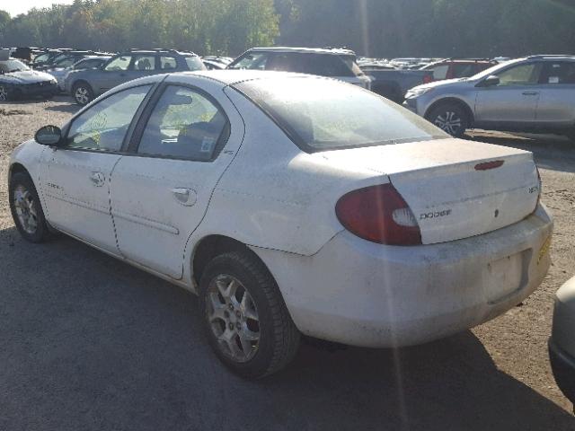 1B3ES46C5YD691069 - 2000 DODGE NEON BASE WHITE photo 3