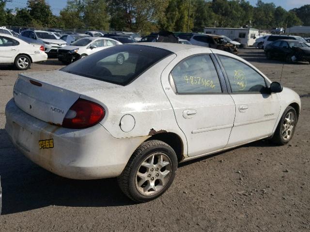 1B3ES46C5YD691069 - 2000 DODGE NEON BASE WHITE photo 4