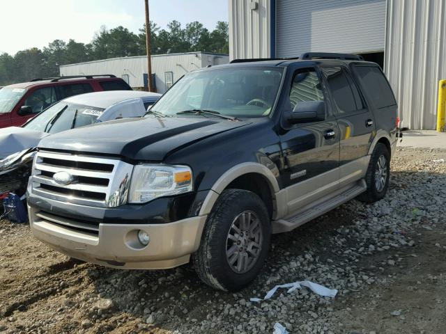 1FMFU17557LA44702 - 2007 FORD EXPEDITION BLACK photo 2