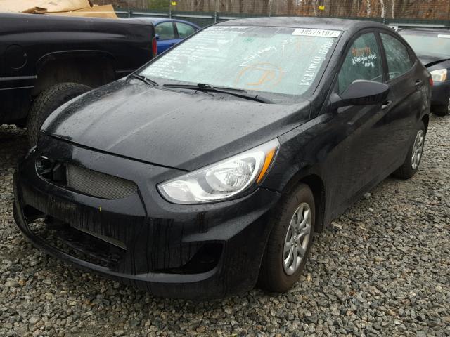 KMHCT4AE2DU352495 - 2013 HYUNDAI ACCENT GLS BLACK photo 2