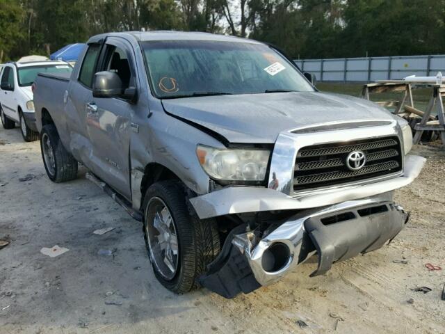 5TBRT541X8S460119 - 2008 TOYOTA TUNDRA DOU SILVER photo 1