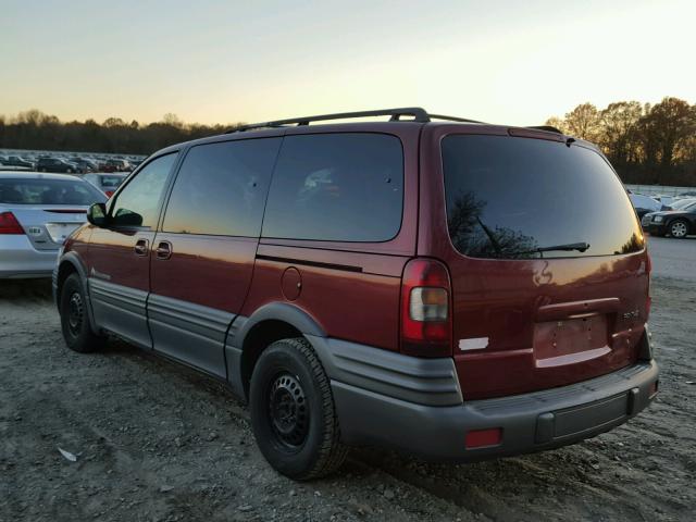 1GMDX03E8XD251058 - 1999 PONTIAC MONTANA / BURGUNDY photo 3