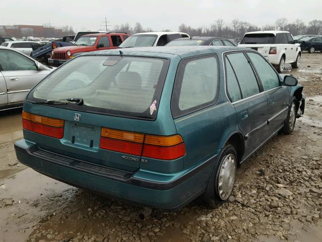 1HGCB9877PA009765 - 1993 HONDA ACCORD EX GREEN photo 4