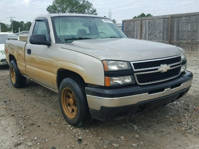 3GCEC14VX6G159752 - 2006 CHEVROLET SILVERADO TAN photo 1