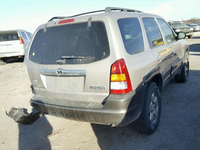 4F2YU09172KM40694 - 2002 MAZDA TRIBUTE LX BEIGE photo 4