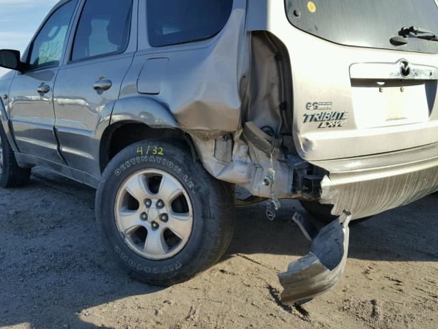 4F2YU09172KM40694 - 2002 MAZDA TRIBUTE LX BEIGE photo 9