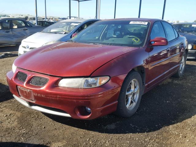 1G2WP52K41F167787 - 2001 PONTIAC GRAND PRIX BURGUNDY photo 2