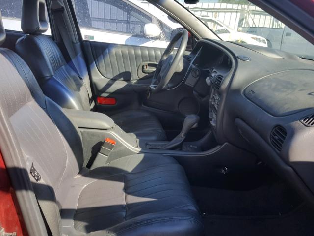 1G2WP52K41F167787 - 2001 PONTIAC GRAND PRIX BURGUNDY photo 5