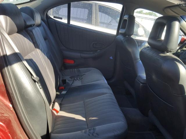 1G2WP52K41F167787 - 2001 PONTIAC GRAND PRIX BURGUNDY photo 6